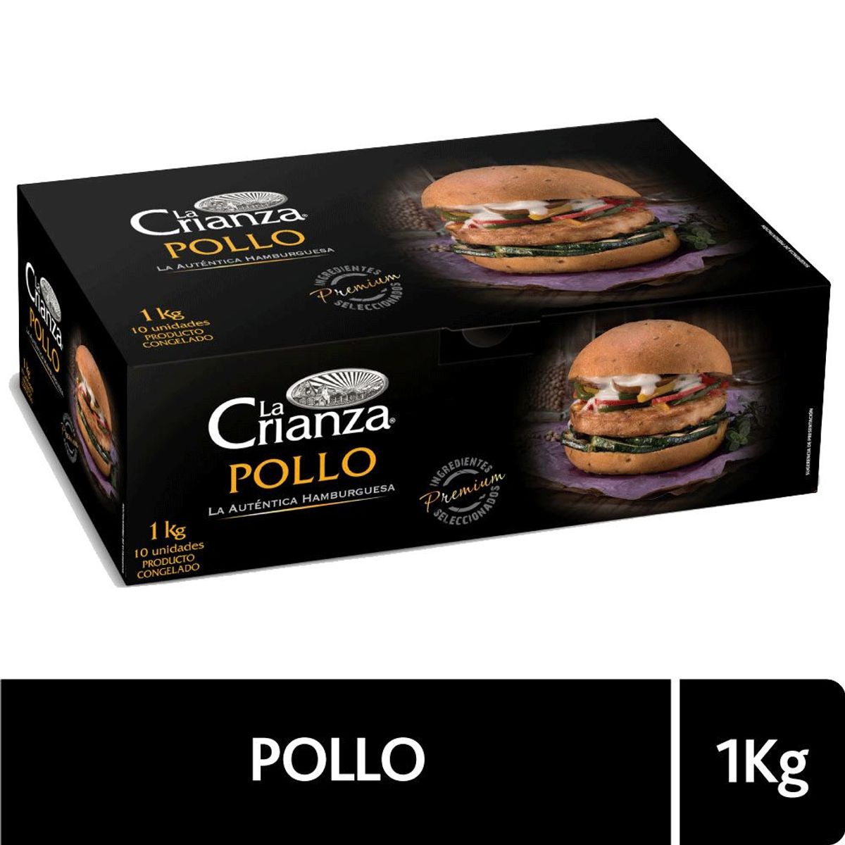 LA CRIANZA - Pack Hamburguesa de Pollo La Crianza 10 x 100 g