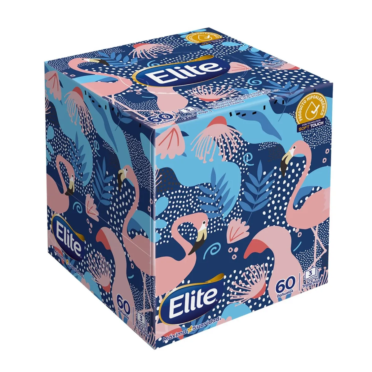 ELITE - Pañuelos Desechables Facial Premium Elite 60 Un