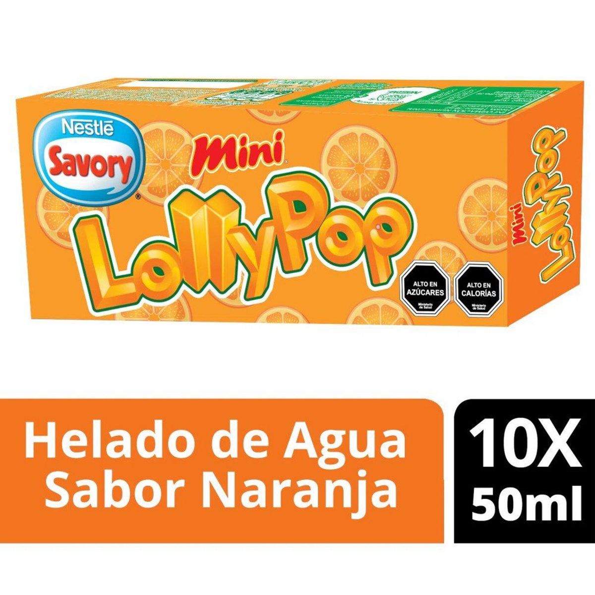 LOLLY POP - MULTIPACK LOLLY POP NARANJA 10 UN.