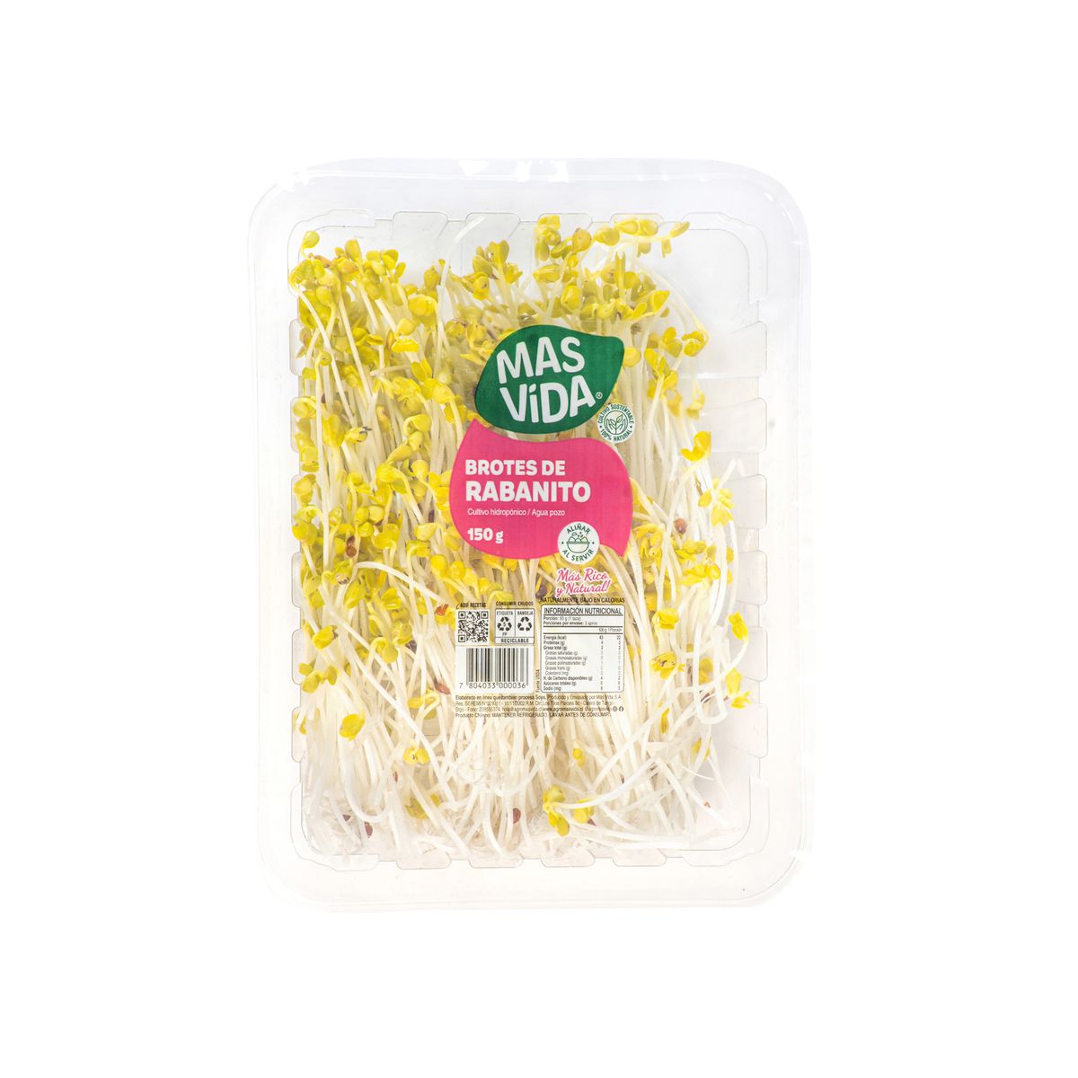 VERDURAS - Brote de Rabanito Envasado 150 g