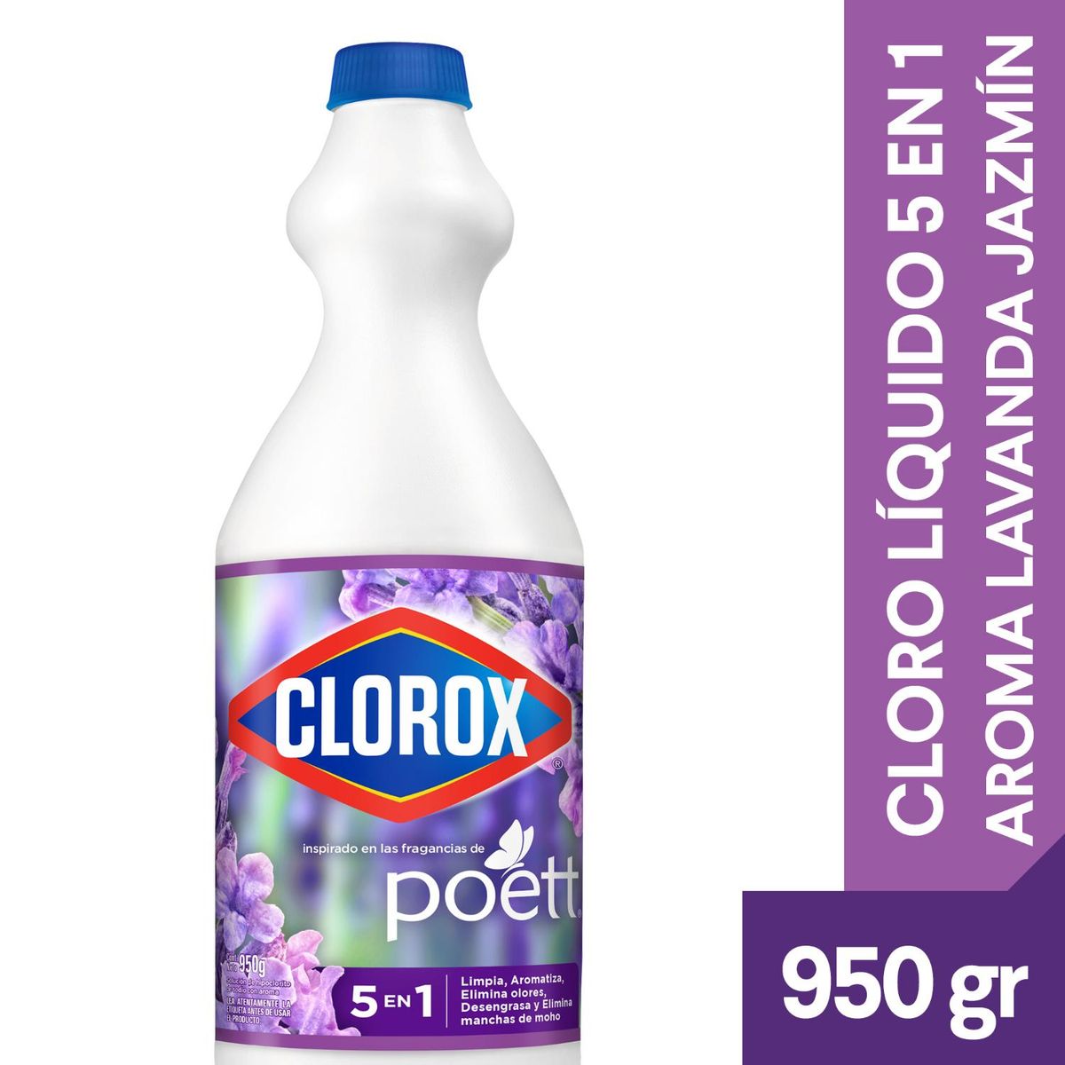 CLOROX - Cloro 5 en 1 Aroma Lavanda 950 gr Clorox
