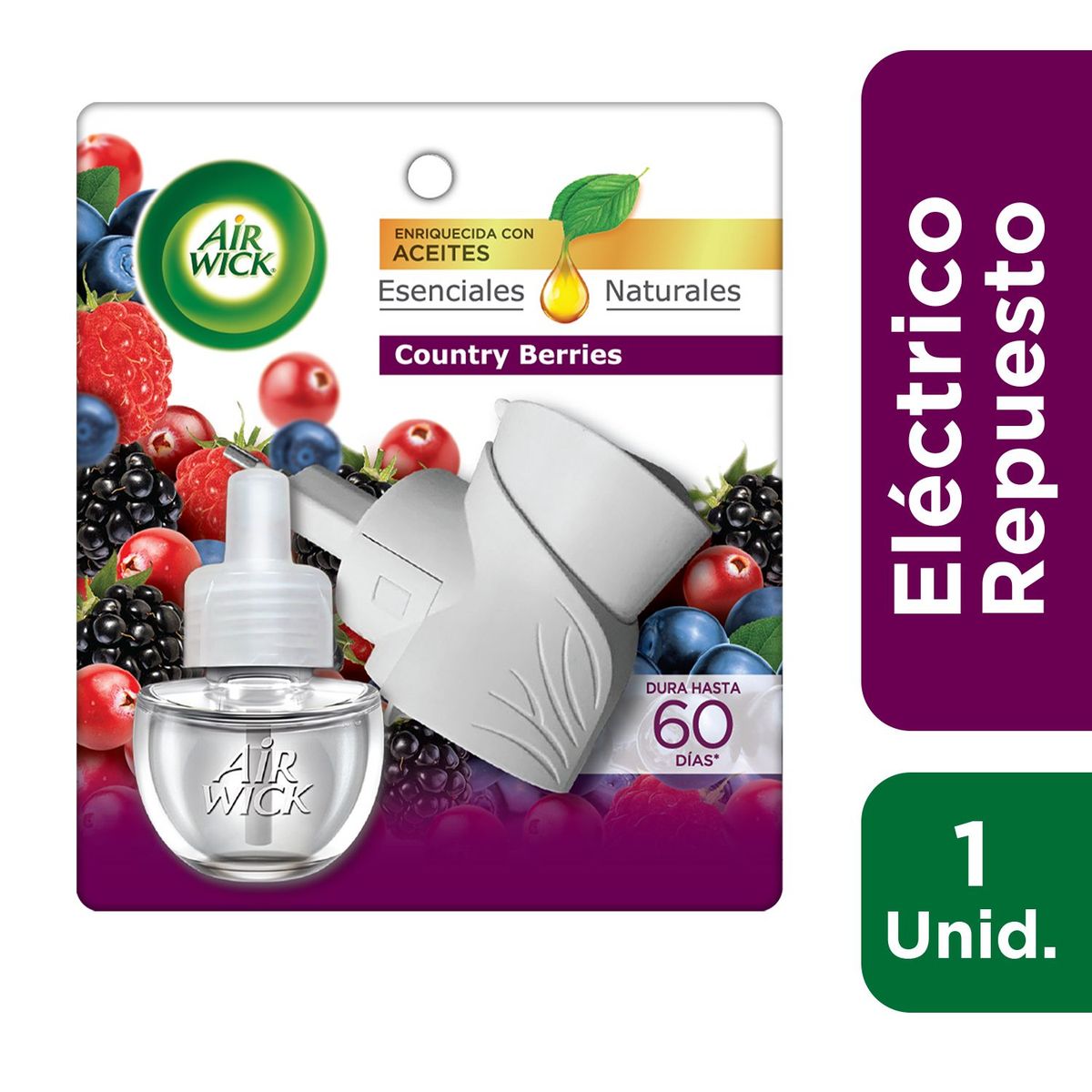 AIR WICK - Desodorante Eléctrico Full Berries