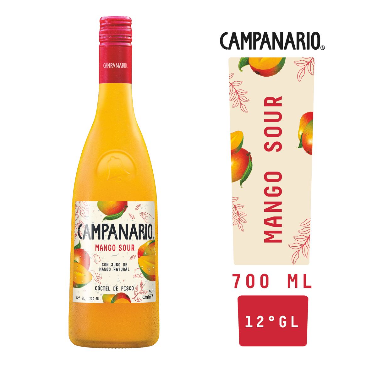 RUTA COCKTAIL - Cóctel Mango Sour Campanario 12° 700 ml