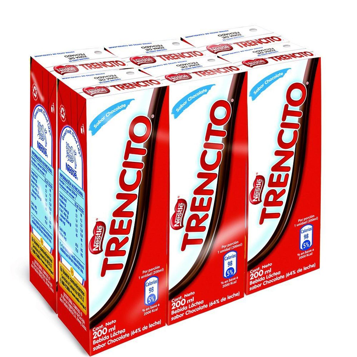 TRENCITO - Pack Leche Trencito Sabor Chocolate