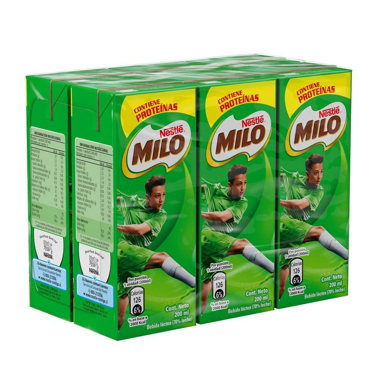 MILO - Pack Leche Milo Sabor Chocolate