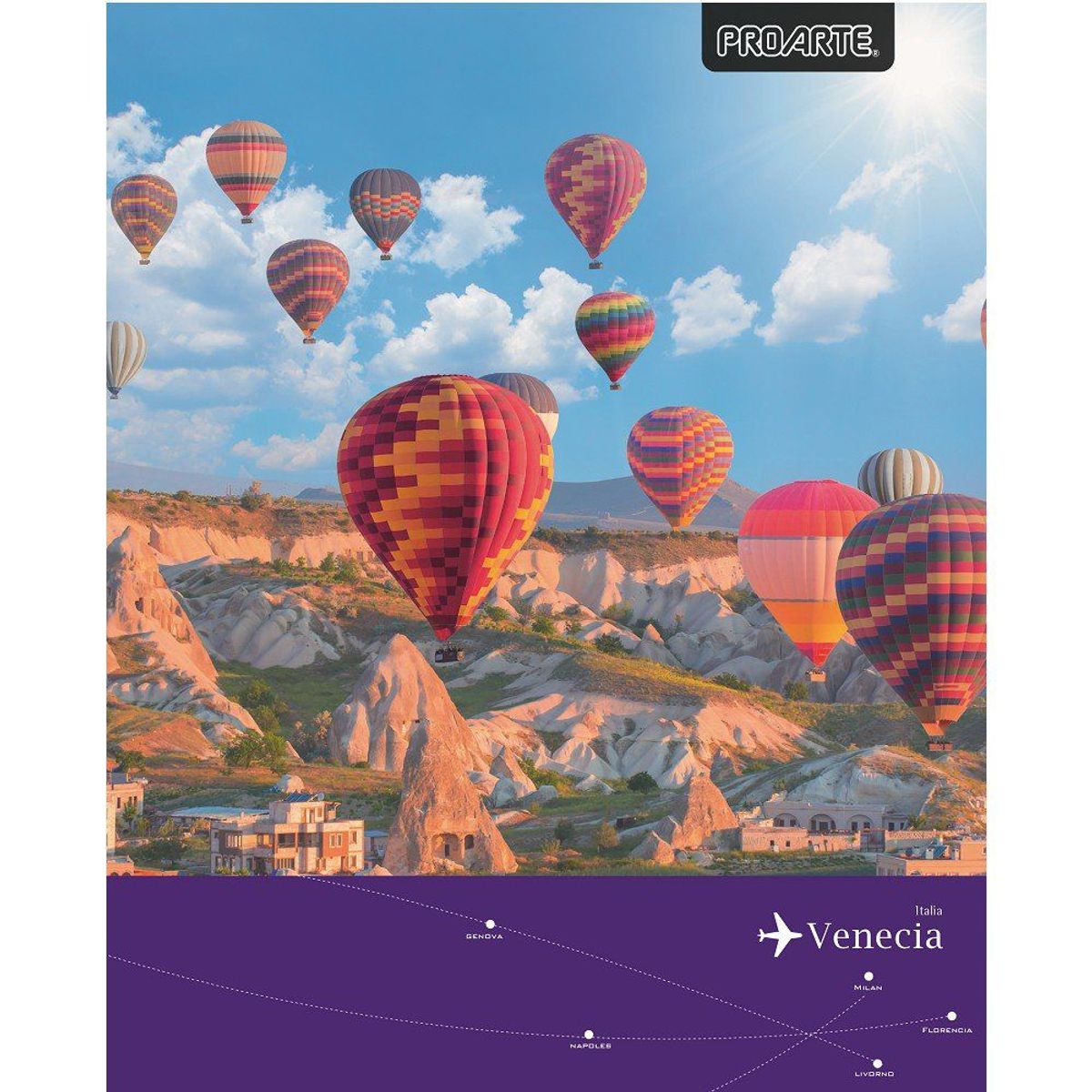 PROARTE - Cuaderno Universitario People & Places 100 Hojas 7mm Surtido