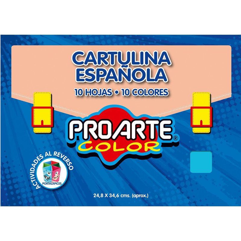 PROARTE - Cartulina Española 10 colores 24,8 x 34,6 cm