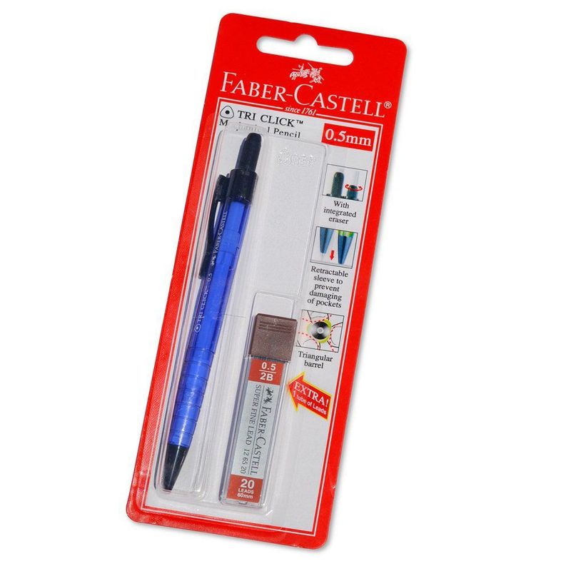 FABER CASTELL - Blíster Portaminas Poly Más Minas 0,5