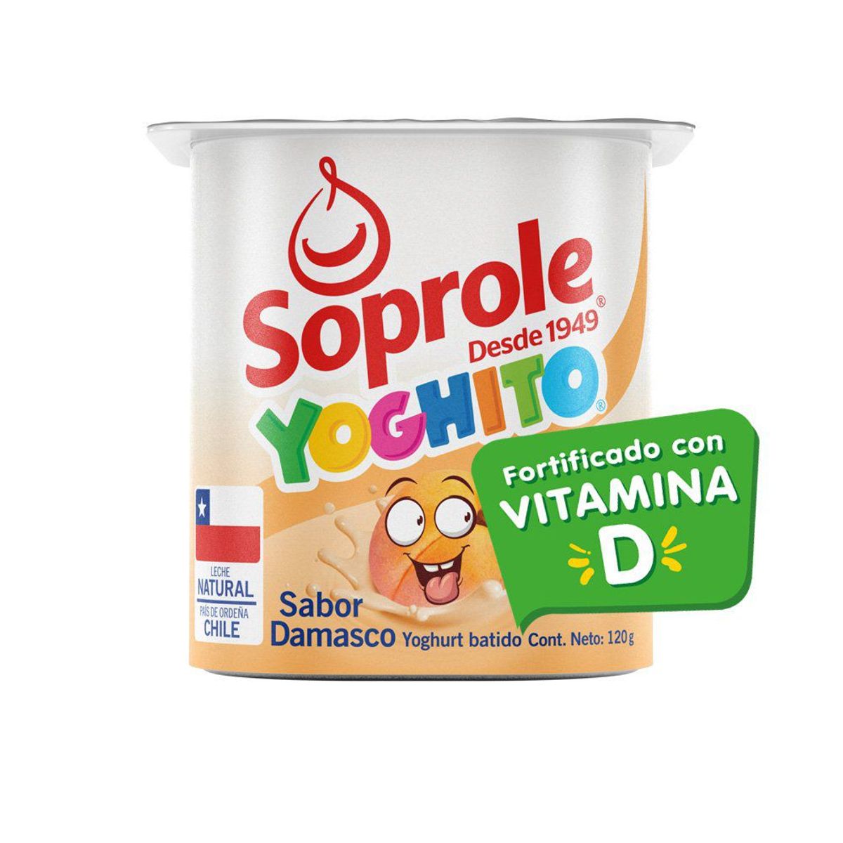 SOPROLE - Yoghurt Batido Yoghito Sabor Damasco