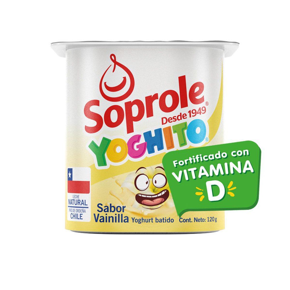 SOPROLE - Yoghurt Batido Yoghito Sabor Vainilla