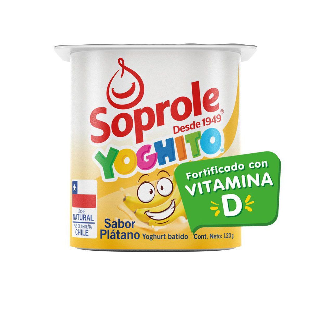 SOPROLE - Yoghurt Batido Yoghito Sabor Plátano