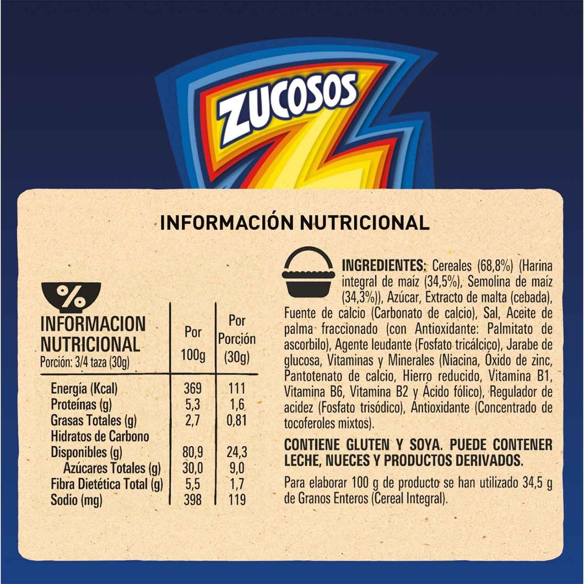 ZUCOSOS - Cereal Zucosos