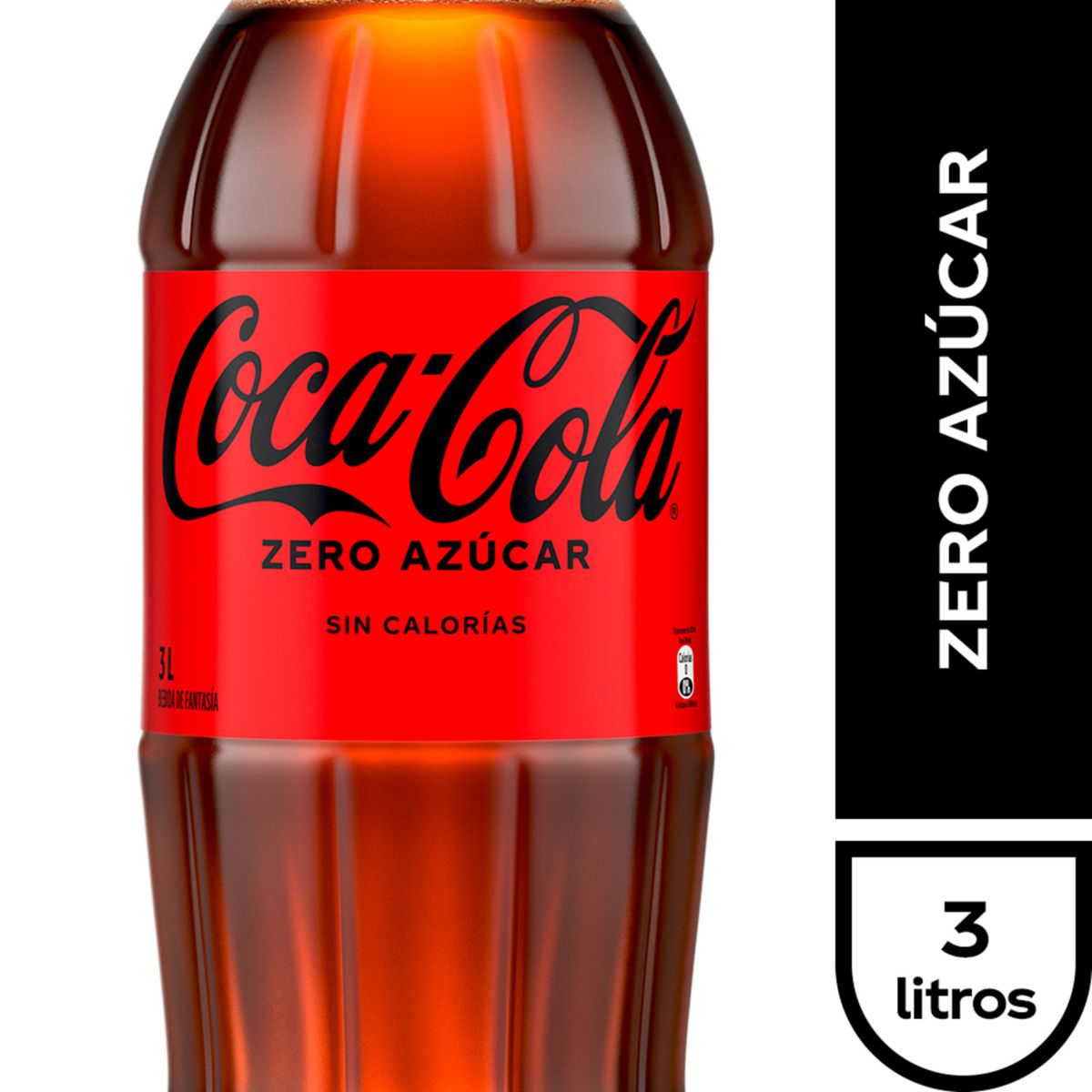COCA COLA - Bebida Coca Cola Zero Azúcar 3 L