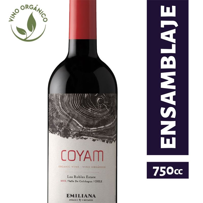 COYAM - VINO COYAM ORGANICO 14.5G GL 750 CC