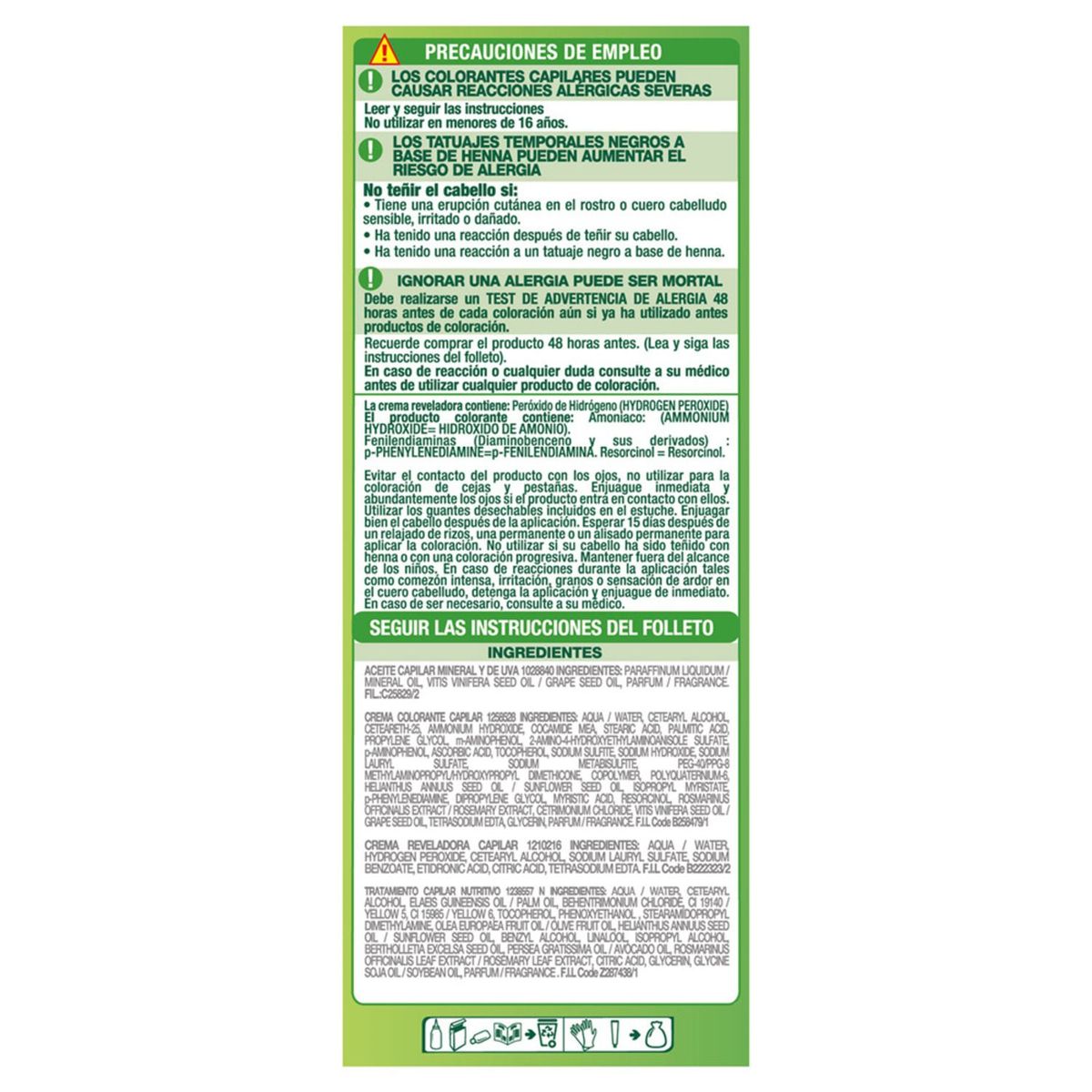 NUTRISSE - Tintura Nutrisse 50R Castaña