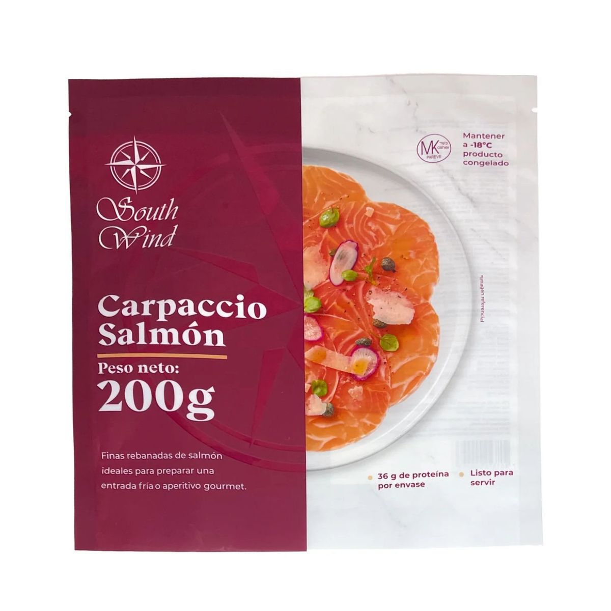 SOUTH WIND - Carpaccio de Salmón South Wind 200 g