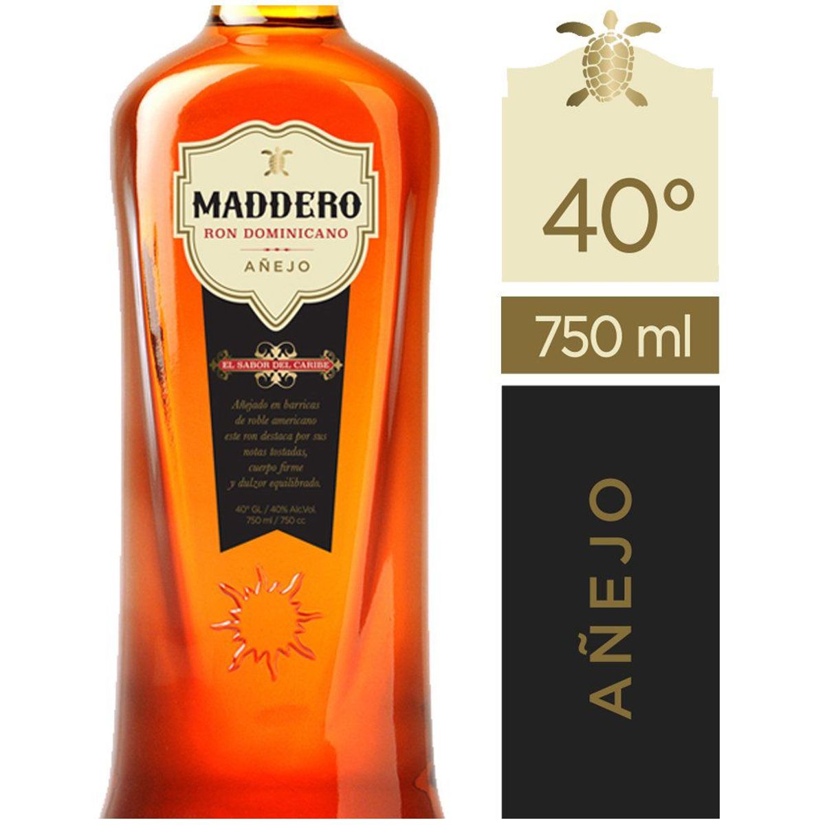 MADDERO - Ron Añejo 40º Gl