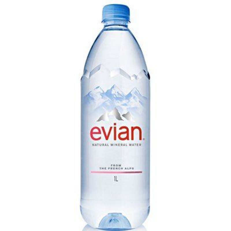 EVIAN - AGUA MINERAL EVIAN 1 LT.