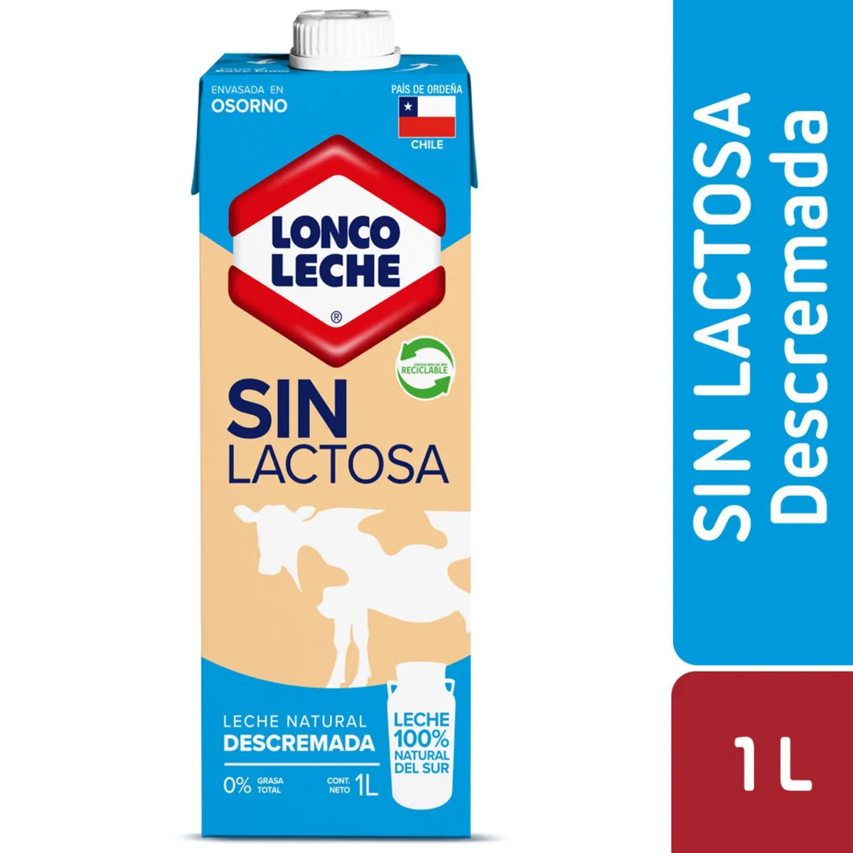 LONCOLECHE - Pack Leche Descremada Sin Lactosa