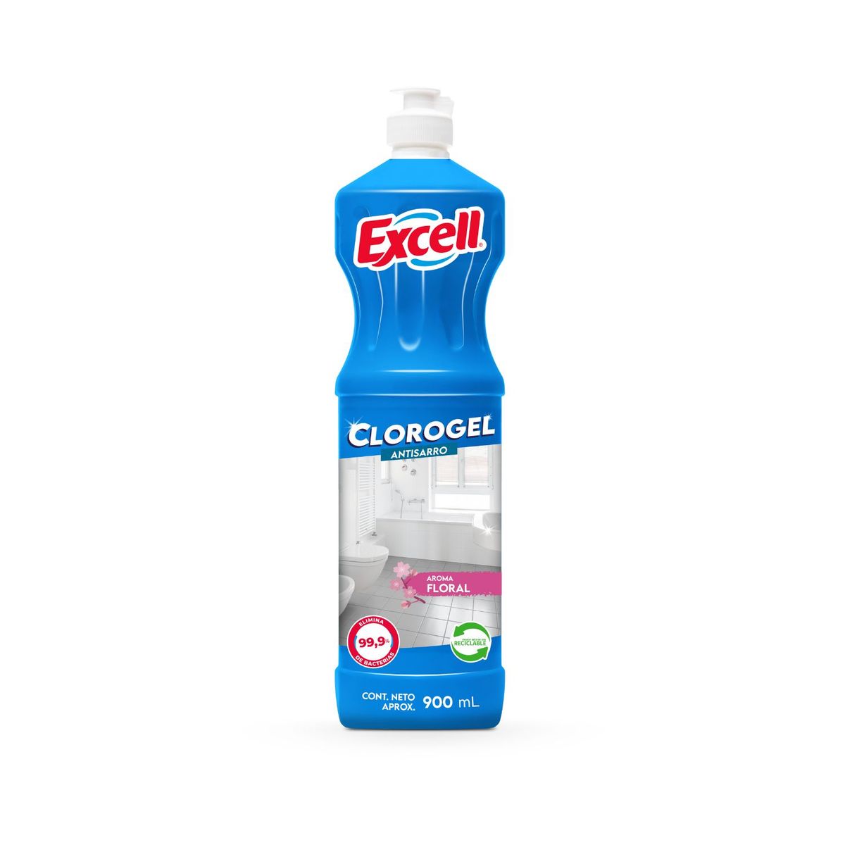 EXCELL - Cloro Gel Antisarro Aroma Floral Excell 900 ml