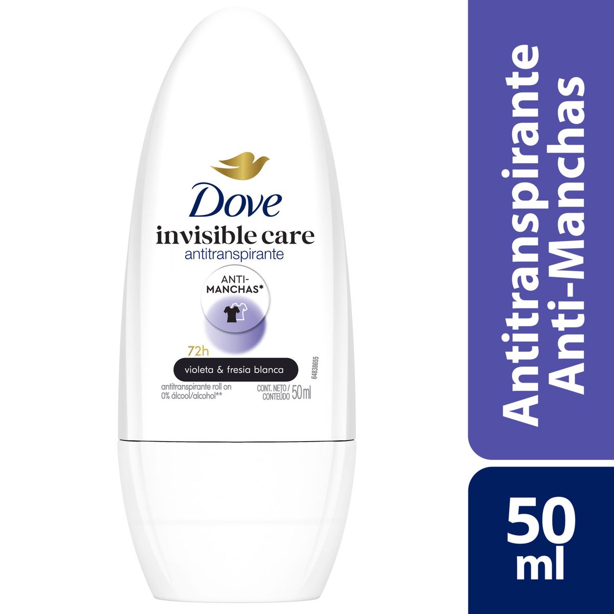 DOVE - Desodorante Roll On Invisible Dry