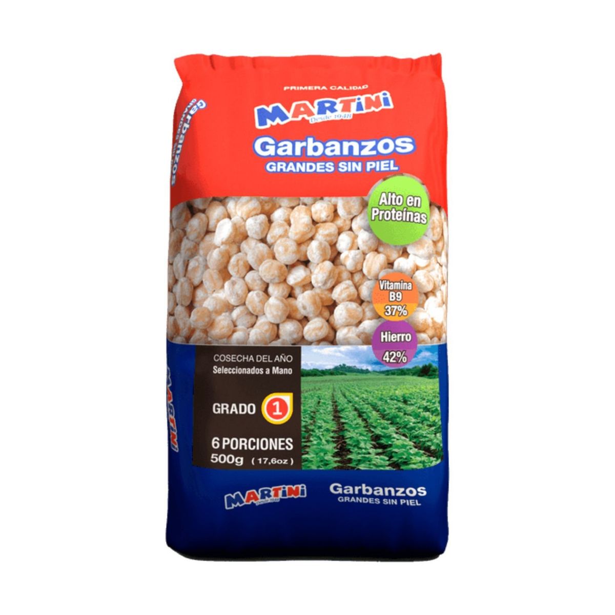 MARTINI - Garbanzos Sin Piel G1 Martini 500 g