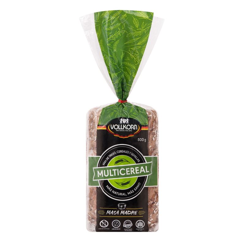 VOLLKORN - Pan de Molde Integral Bolsa Multicereal