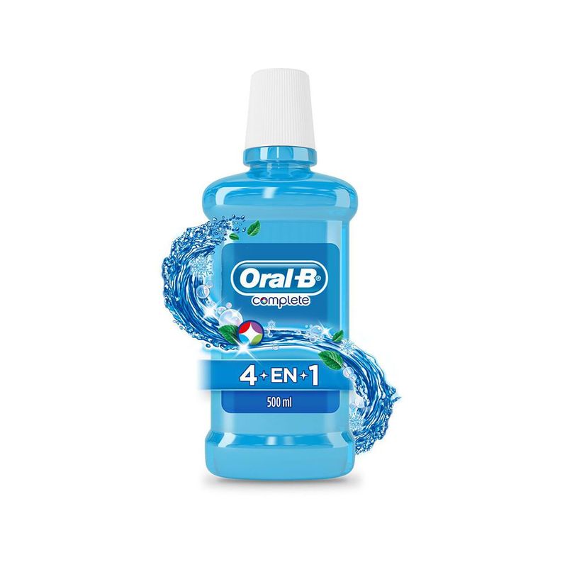 ORAL B - Enjuague Bucal Complete 4 en 1 Menta Refrescante