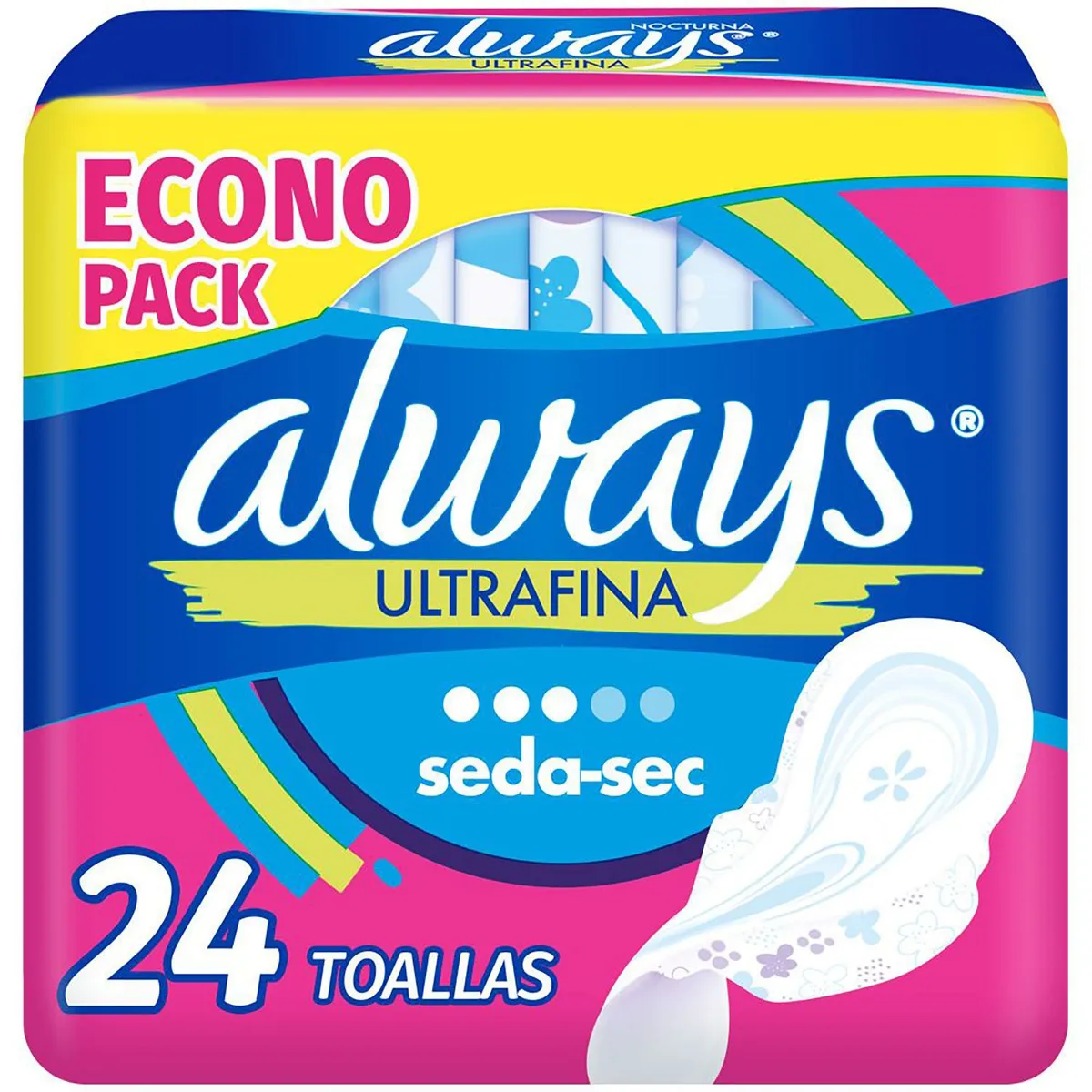 ALWAYS - Toallas Higiénicas Ultra Fina Con Gel Flexi Alas