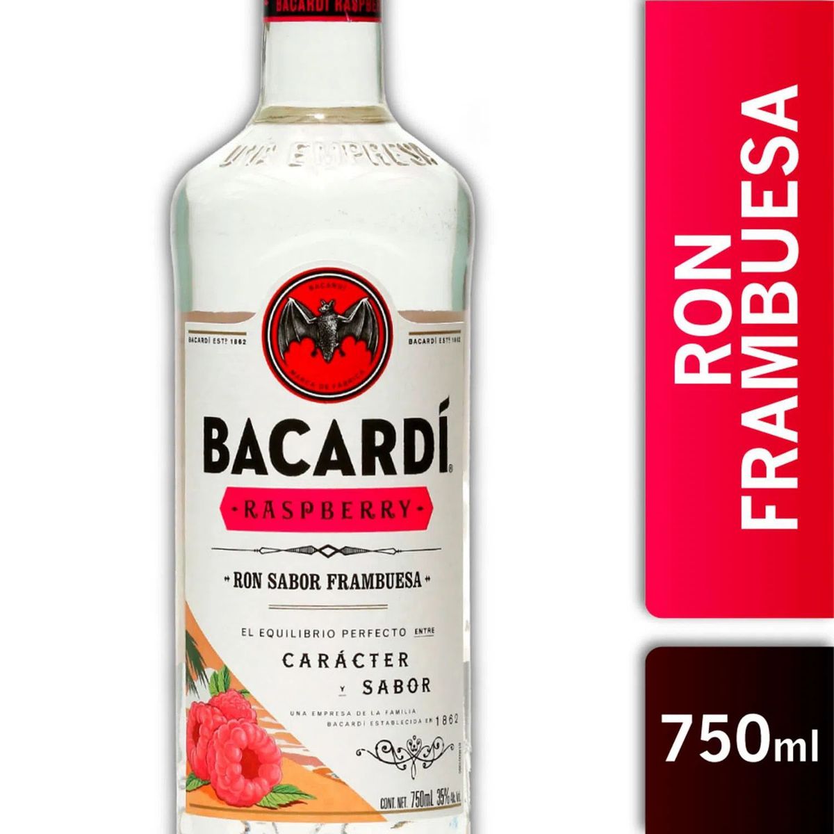 BACARDI - Ron Bacardi Raspberry 35º 750 cc