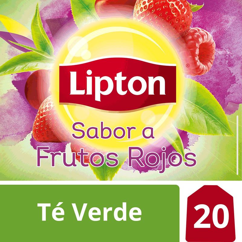 LIPTON - Té Verde Frutos Rojos Bolsa Filtrante Lipton 20 Un