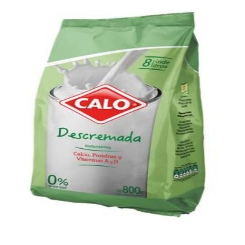 CALO - LECHE DESCREMADA CALO 800 GRS.BOLSA.