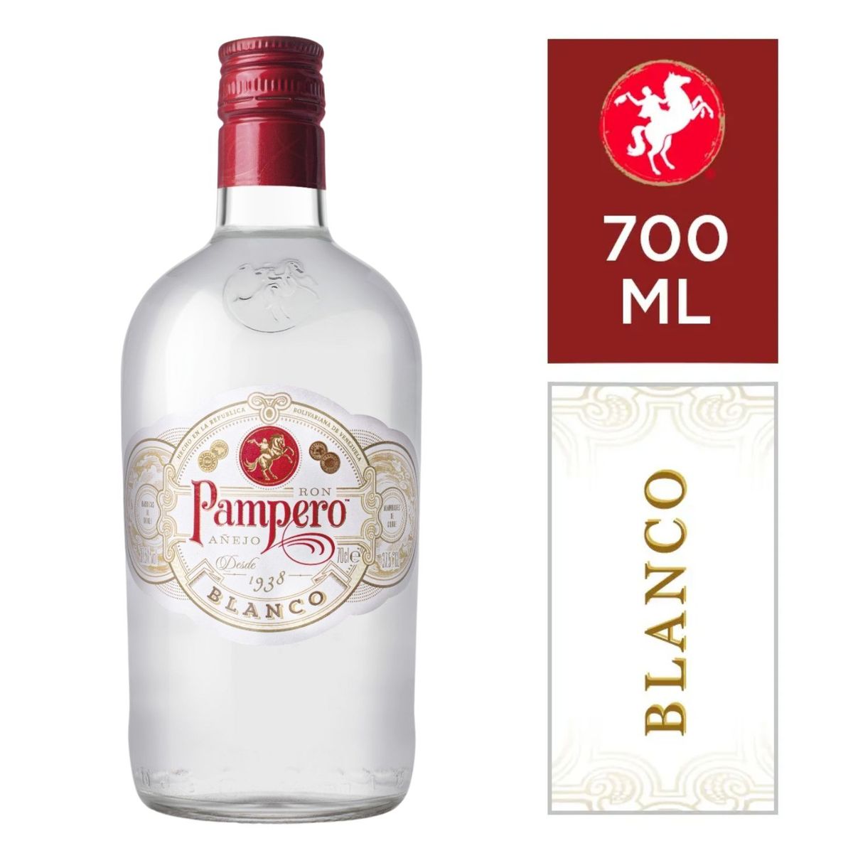 PAMPERO - Ron Blanco Pampero 37.5° 700 ml