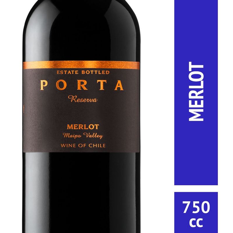 PORTA - VINO RESERVA MERLOT PORTA 750CC.