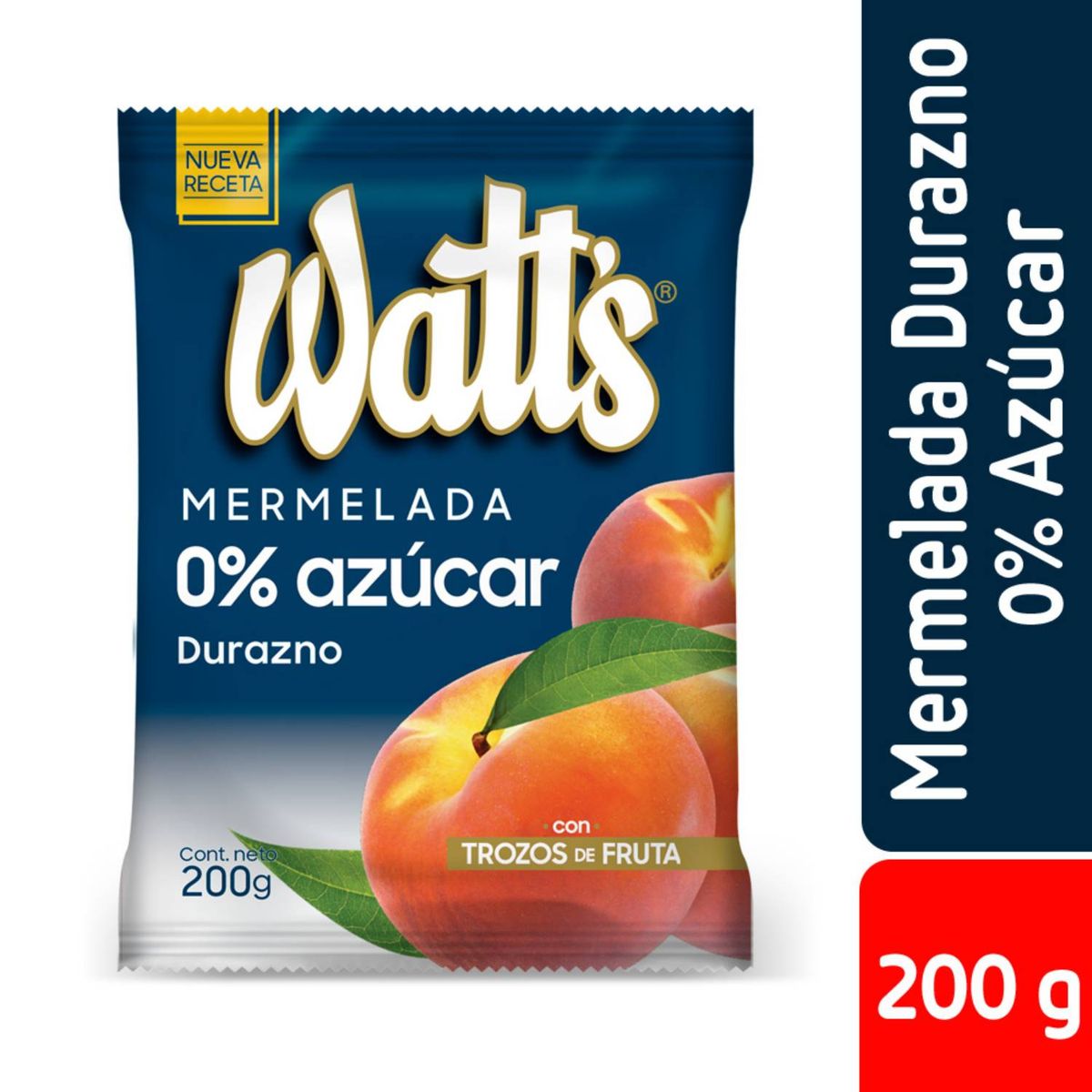 WATTS - Mermelada Durazno Sin Azucar Añadida