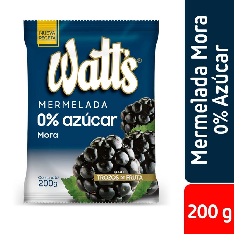 WATTS - Mermelada Mora Sin Azucar Añadida