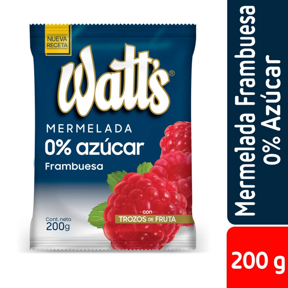 WATTS - Mermelada Frambuesa Sin Azucar Añadida