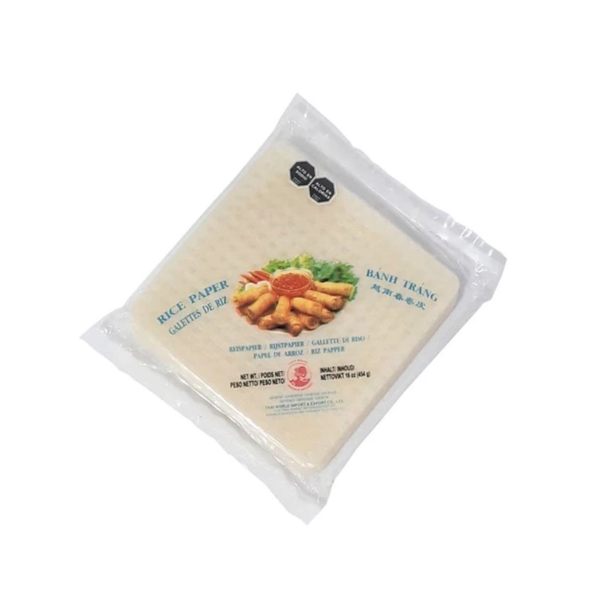 COCK BRAND - MASA DE ARROZ CUADRADA 454 GRS.