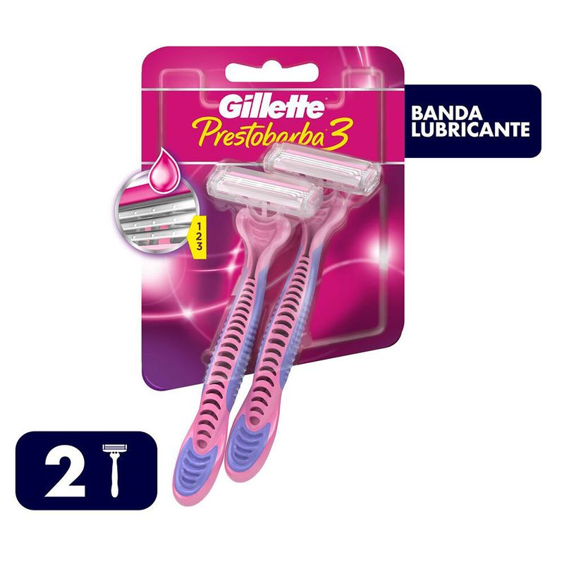 GILLETTE - Máquina Afeitar Desechable Prestobarba 3