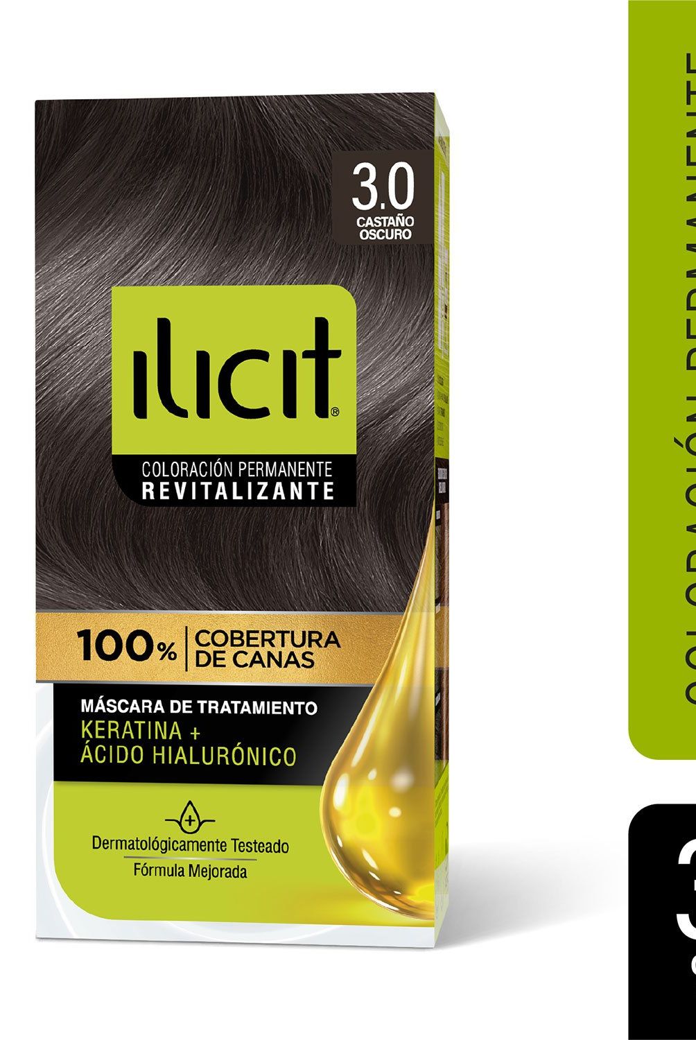 ILICIT - Coloración Permanente 3.0 Castaño Oscuro