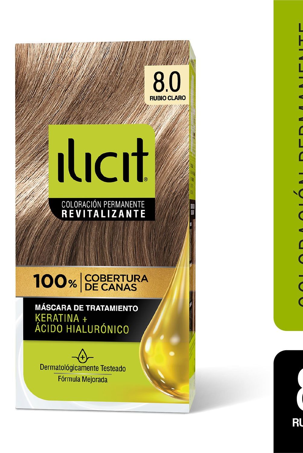 ILICIT - Coloración Permanente 8.0 Rubio Claro
