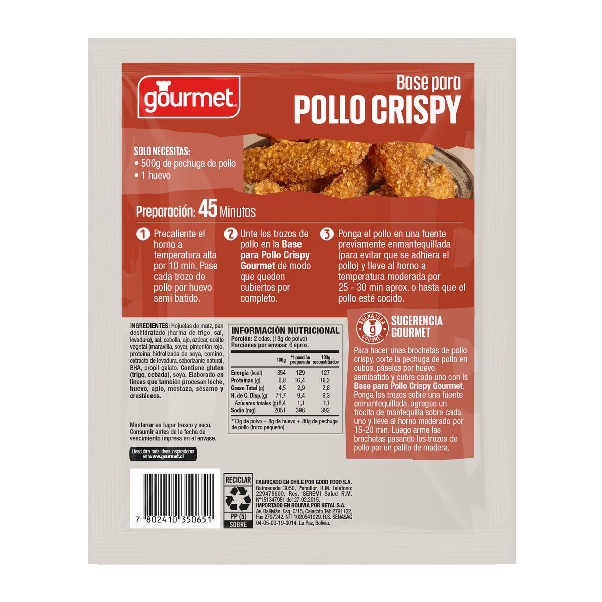 GOURMET - Base para Preparar Pollo Crispy Gourmet 80 g