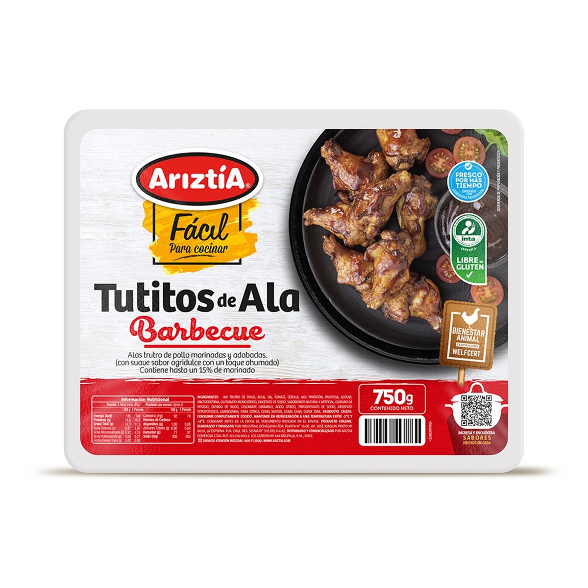 ARIZTIA - Alitas de Pollo Barbecue