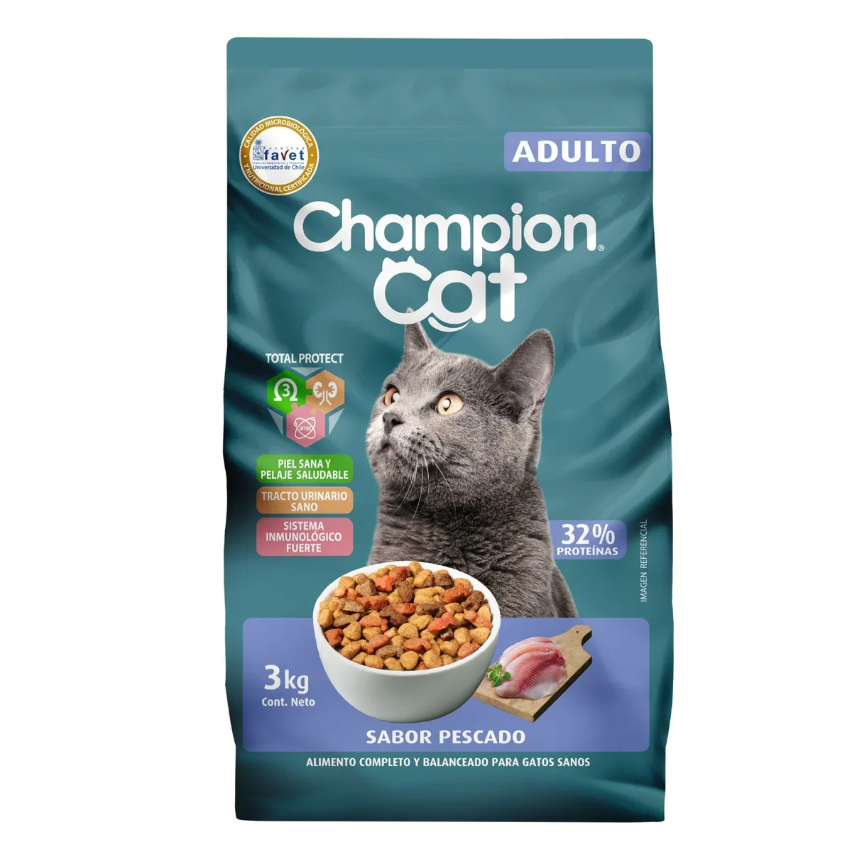 CHAMPION CAT - CHAMPION CAT PESCADO 3KG.