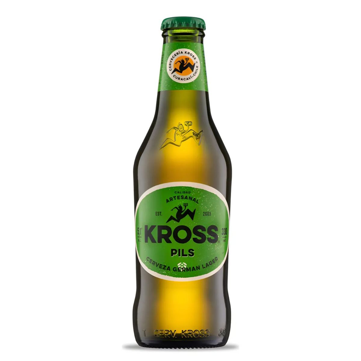 KROSS - Pack Cerveza Artesanal Kross Pils German Lager Botella 5.1° 4 x 330 ml