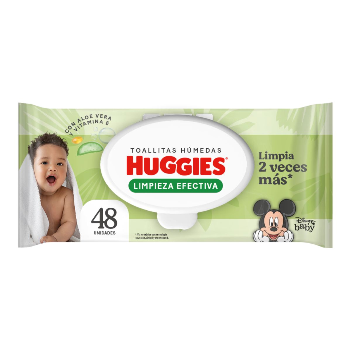 HUGGIES - Toallas Húmedas Huggies Limpieza Efectiva 48 Un