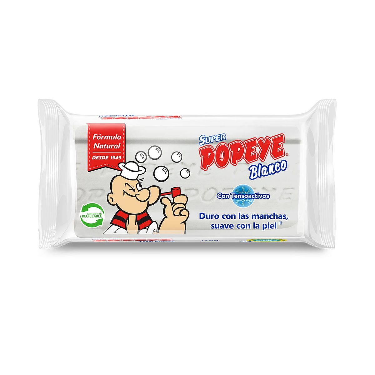 POPEYE - Jabón en Barra Súper Blanco Popeye 170 gr