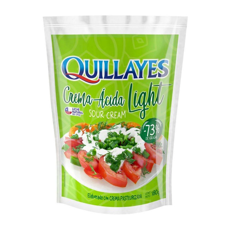 QUILLAYES - Crema Ácida Light Quillayes 180 g