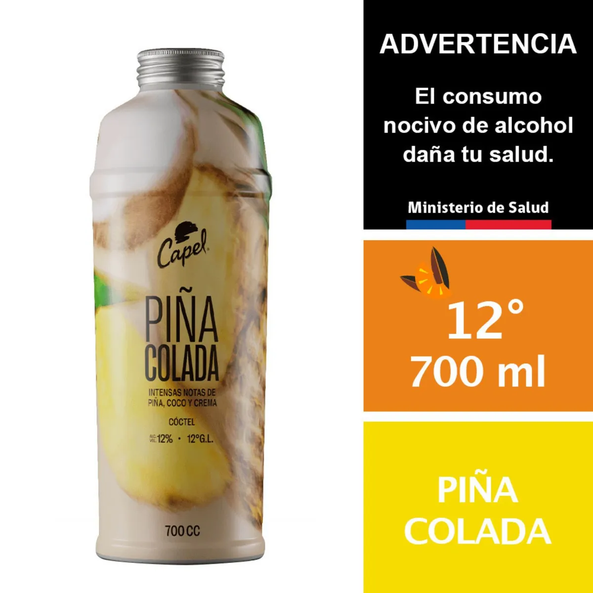 CAPEL - Cóctel Piña Colada Capel 12° 700 cc