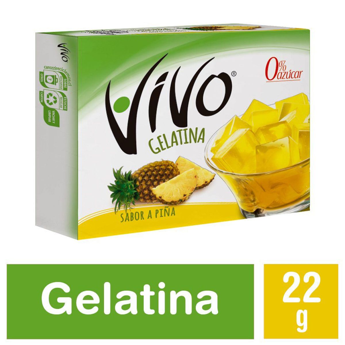 VIVO - Gelatina Vivo Piña